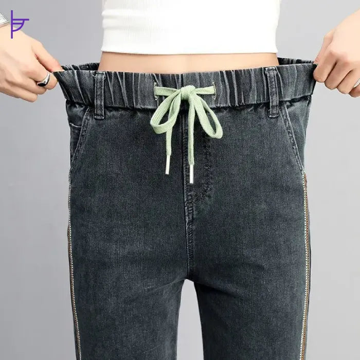 Pantacourt Droit en Jean Femme Railings