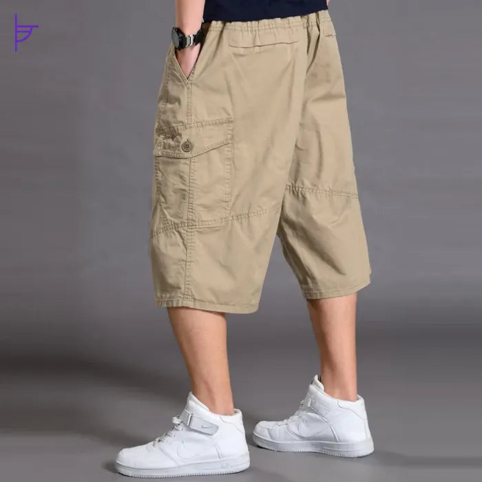 Pantacourt Cargo Ample Kaki