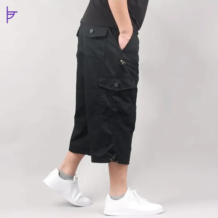 Pantacourt Cargo Homme Noir Usual