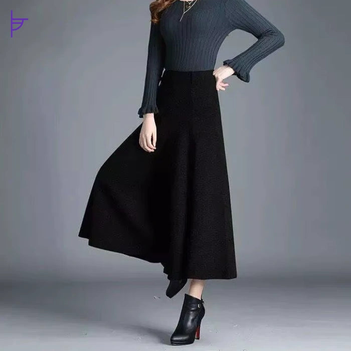 Pantacourt Chic Droit Noir Femme