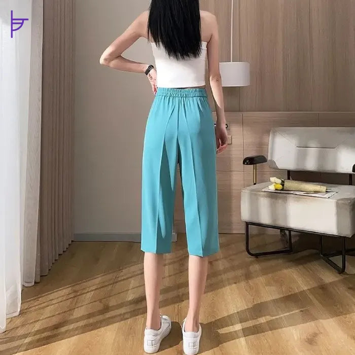 Pantacourt Coupe Droite Femme Napoli