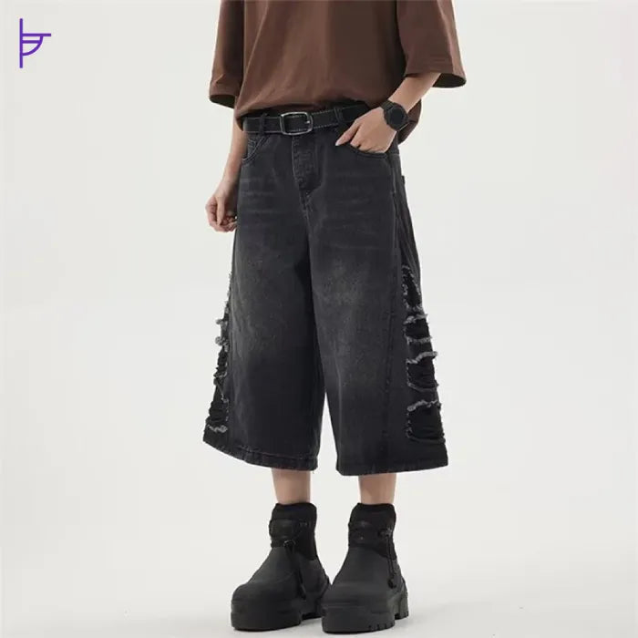 Pantacourt Denim Dark Pulse