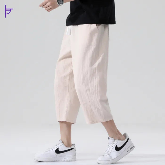 Pantacourt Homme Beige Thar