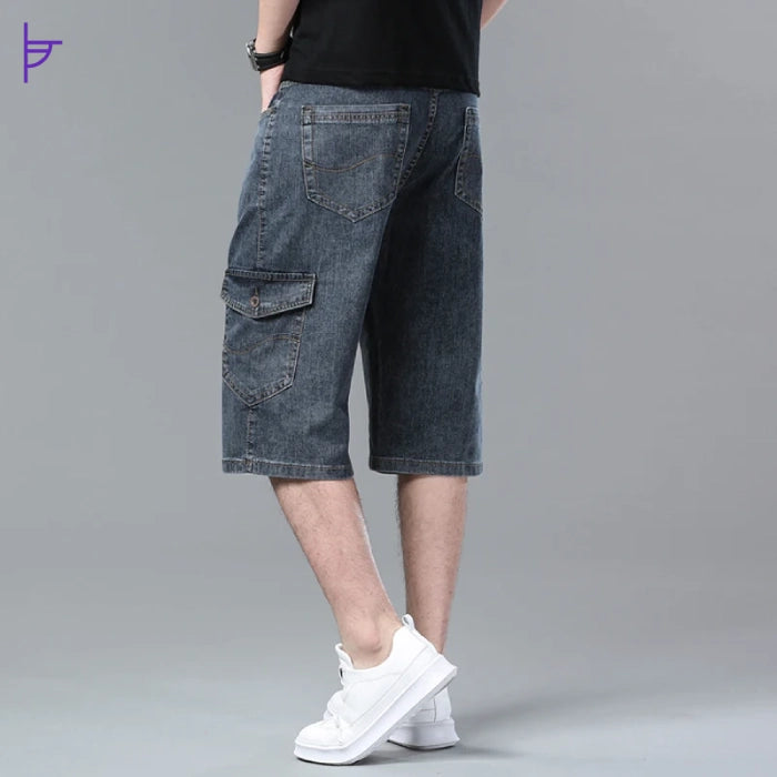 Pantacourt Jean Bleu Anthracite Style Urbain