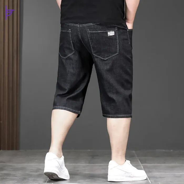 Pantacourt Jean Noir pour Homme