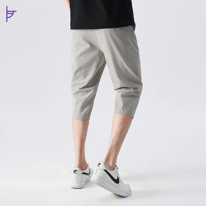 Pantacourt Salle de Sport Gris Homme