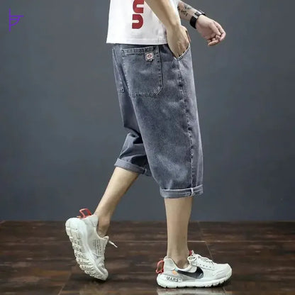 Pantacourt Blue Jeans Streetwear Homme dtg