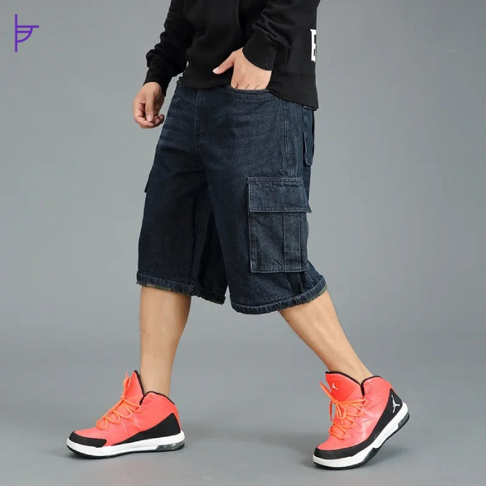 Pantacourt en Denim Style Old School