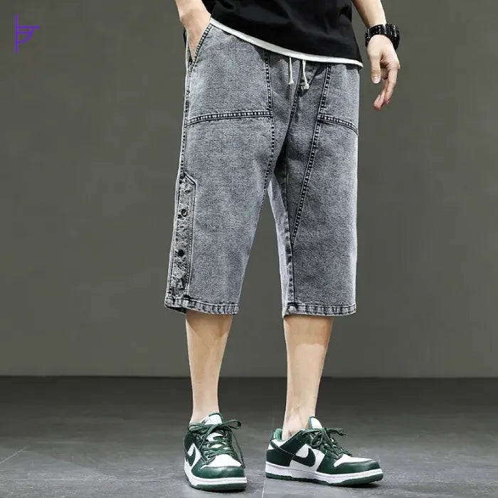 Pantacourt Jean Homme Gris Concrète