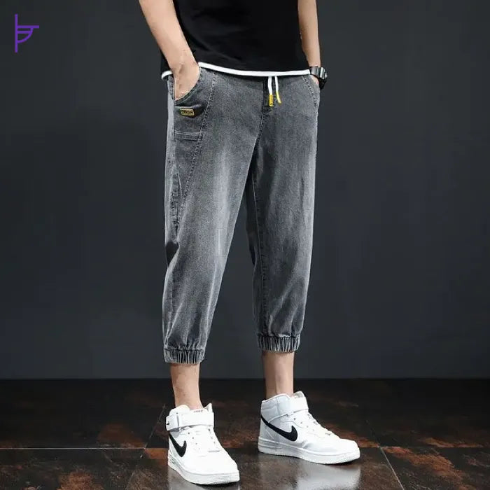 Pantacourt Jean Slim Homme