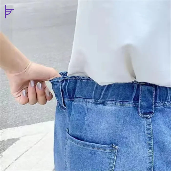 Taille Pantacourt en Jean Stretch